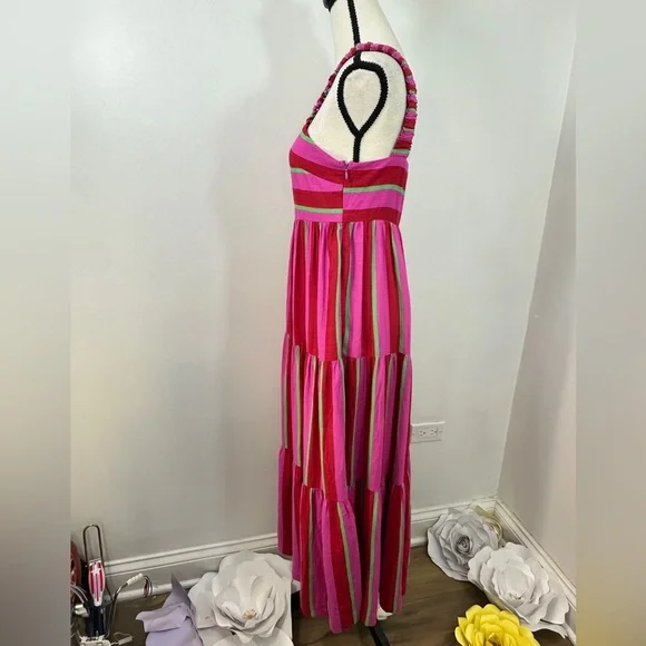 Mister Zimi Layla Pink Tiered Maxi Resort Dress - Picture 5 of 10